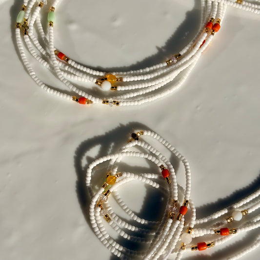 Pure Light waist beads by Avionna Naturals, detail view 2