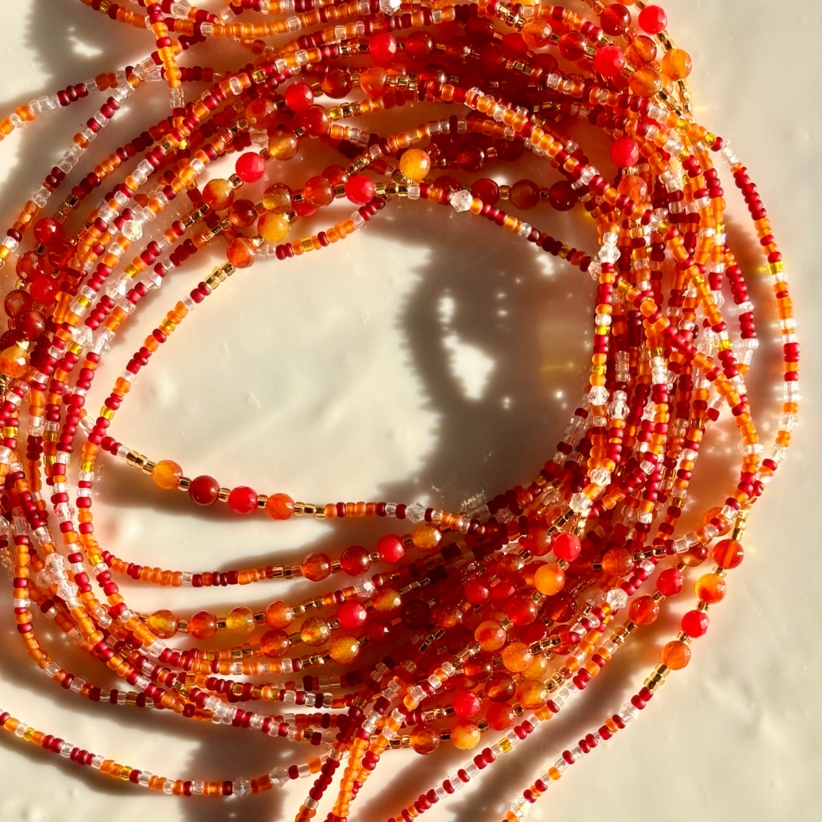 Bloom waist beads by Avionna Naturals, detail view 6