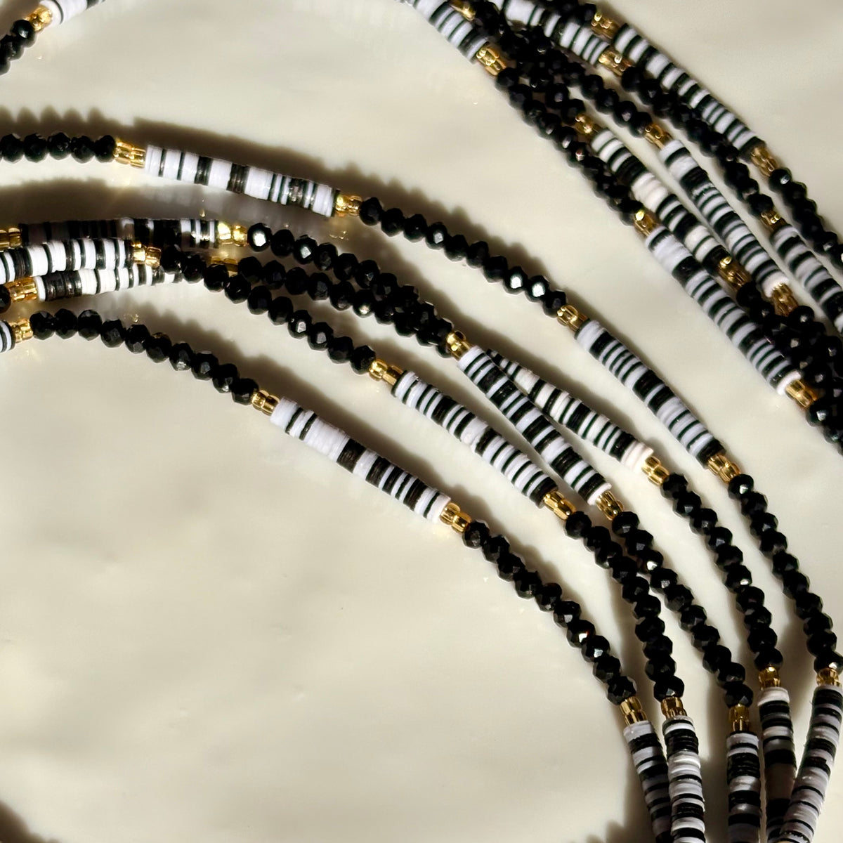 Ink & Ivory waist beads by Avionna Naturals, detail view 3