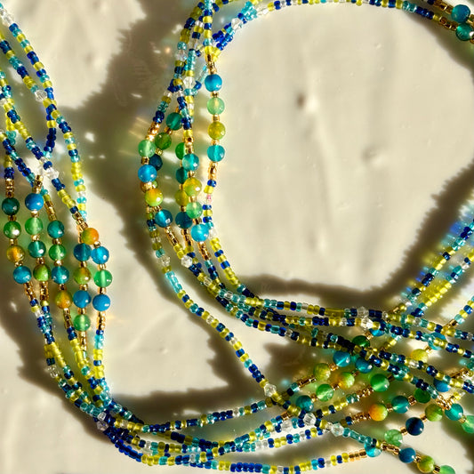 Bloom waist beads by Avionna Naturals, detail view 2
