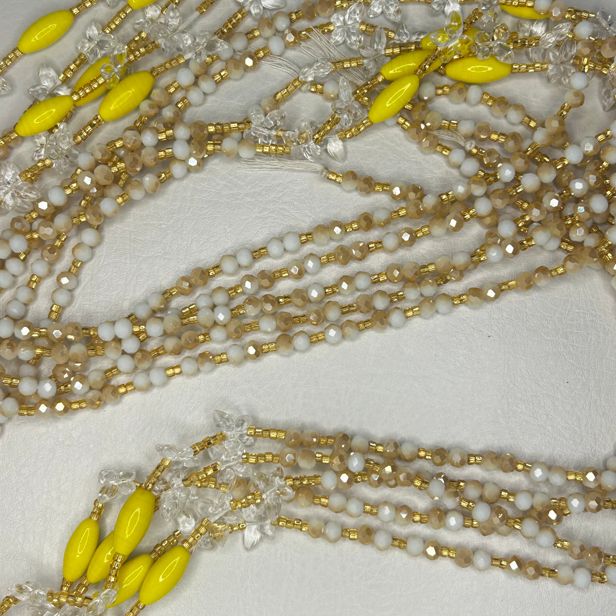 Lemon Luxe waist beads by Avionna Naturals, detail view 2