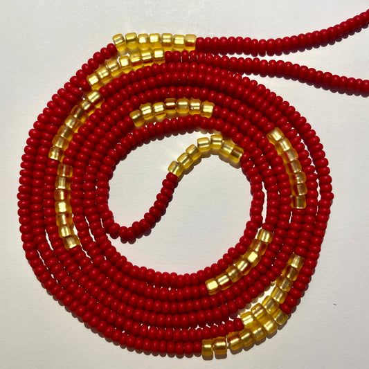 Chakra Set waist beads by Avionna Naturals, detail view 2