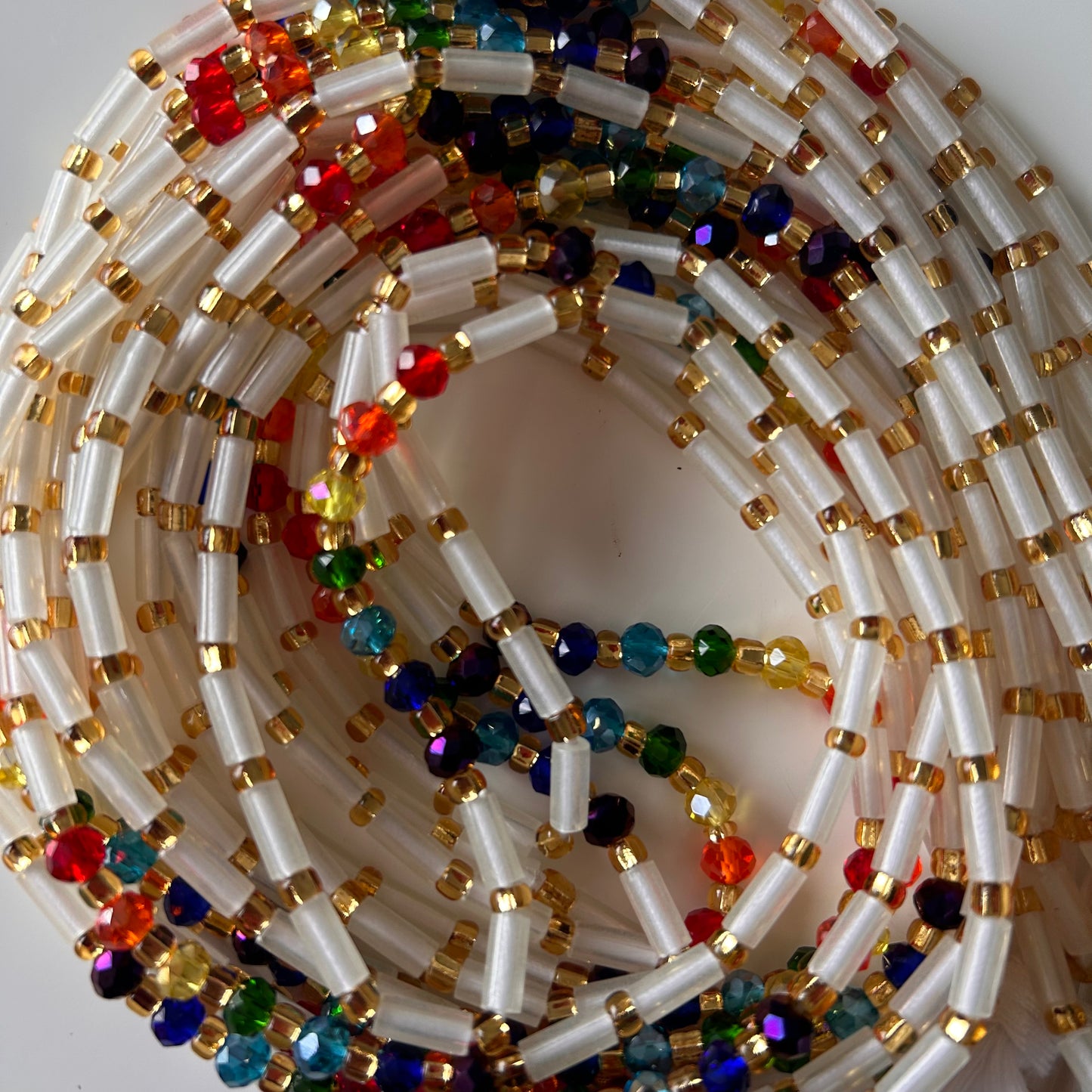 Chakra (Glow in the Dark) waist beads by Avionna Naturals, detail view 5