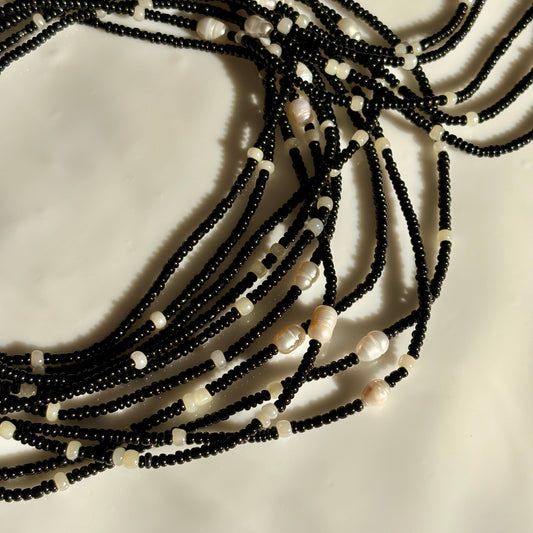Black Pearl waist beads by Avionna Naturals