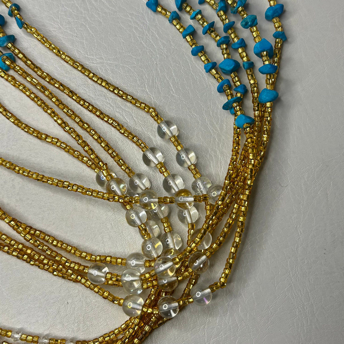 Stone Intentions waist beads by Avionna Naturals, detail view 2