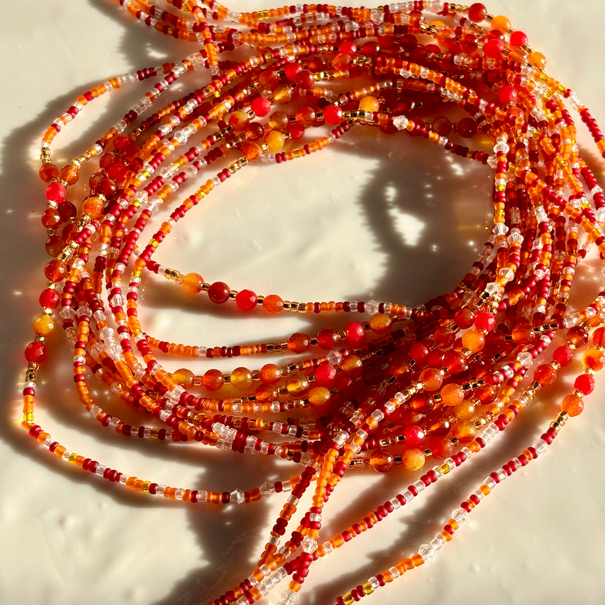 Bloom waist beads by Avionna Naturals, detail view 4