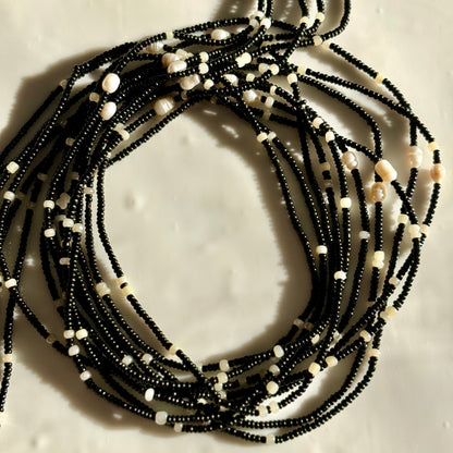 Black Pearl waist beads by Avionna Naturals, detail view 3