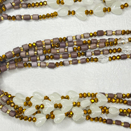 Velvet (Glow in the Dark) waist beads by Avionna Naturals