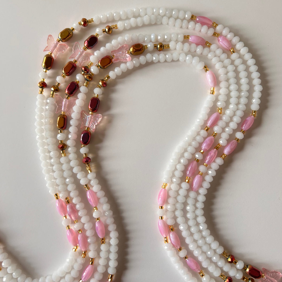 Rosette waist beads by Avionna Naturals