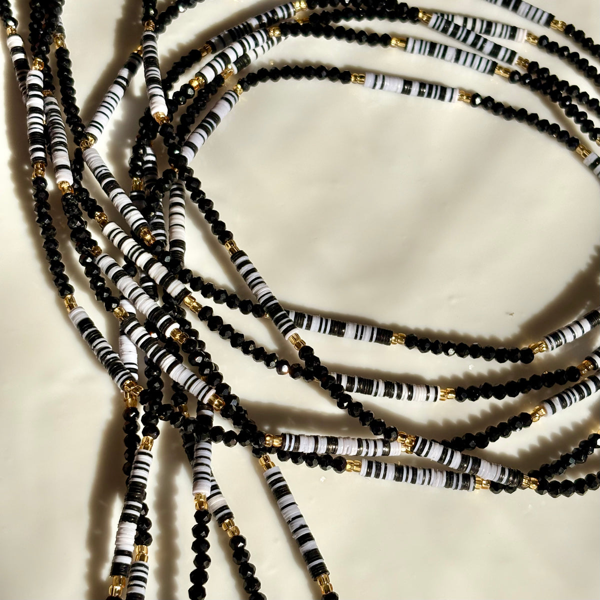 Ink & Ivory waist beads by Avionna Naturals