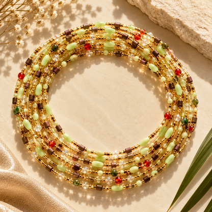 Mosaic waist beads by Avionna Naturals