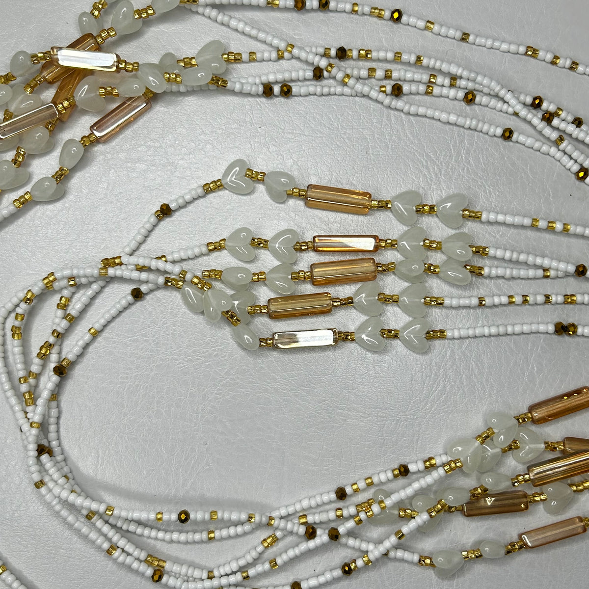 Love Language (Glow in the Dark) waist beads by Avionna Naturals, detail view 4