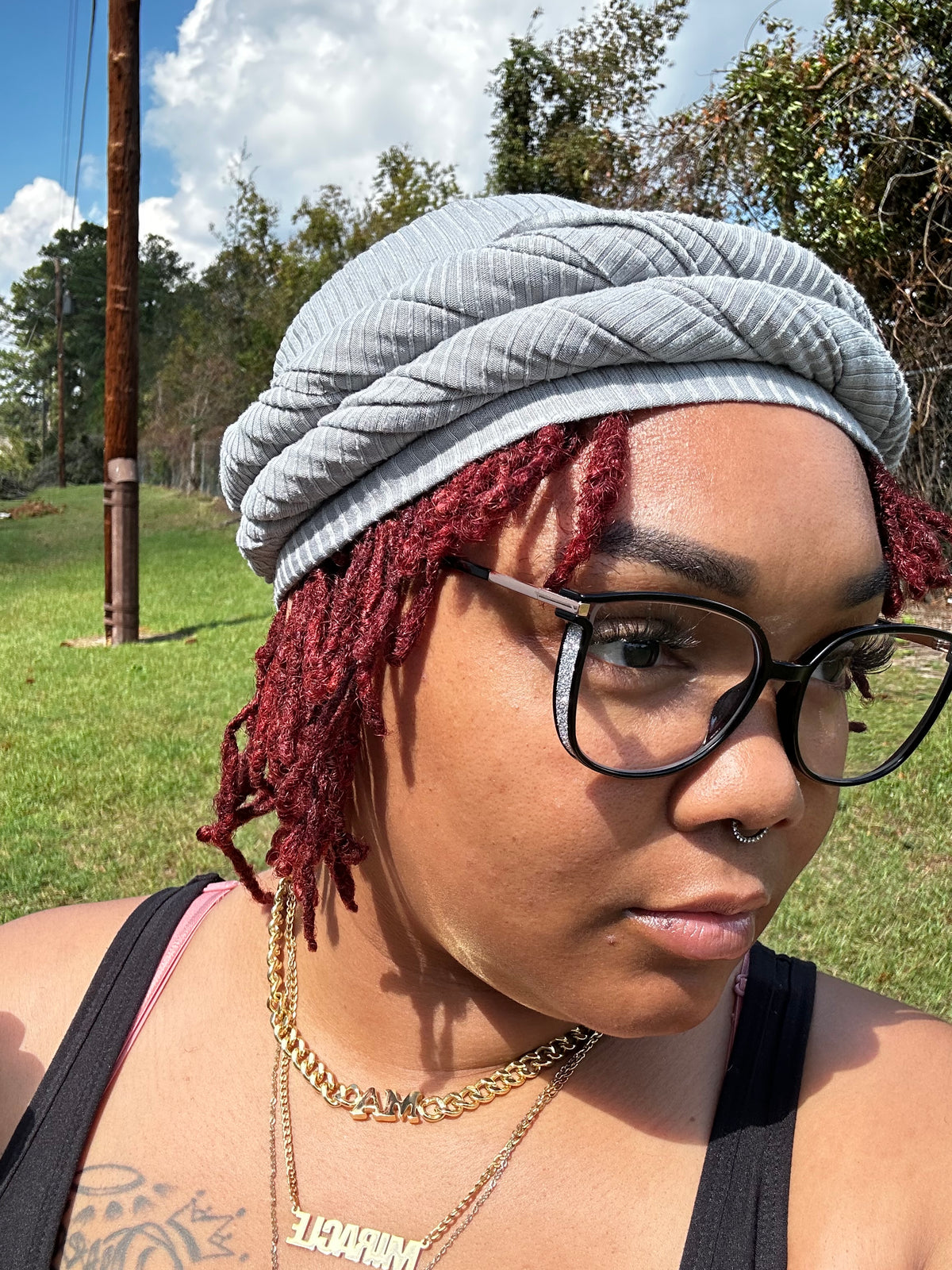 Faye’s limited-edition stretchy head wraps