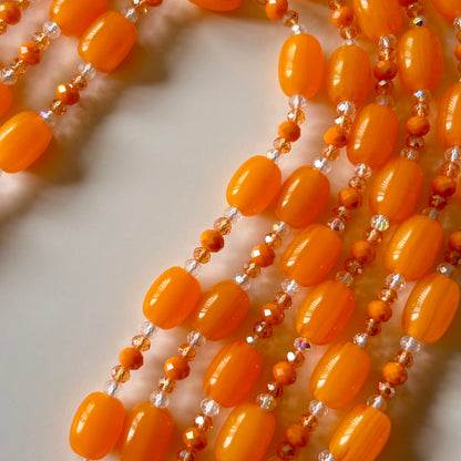 Tangerine waist beads by Avionna Naturals, detail view 2