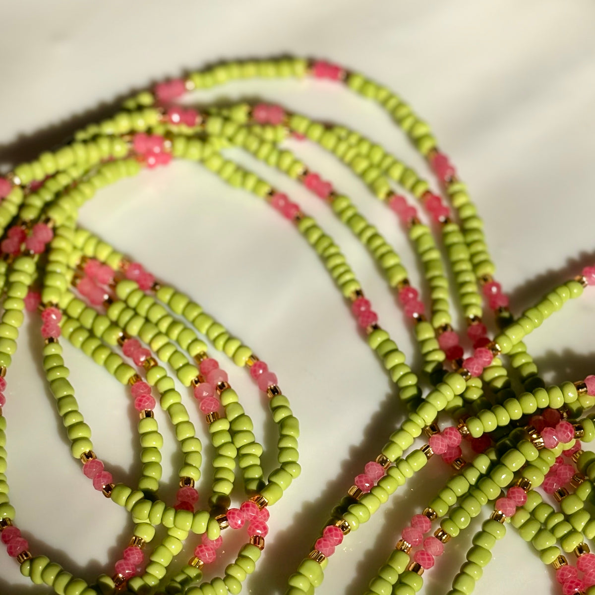 Strawberry Shortcake waist beads by Avionna Naturals