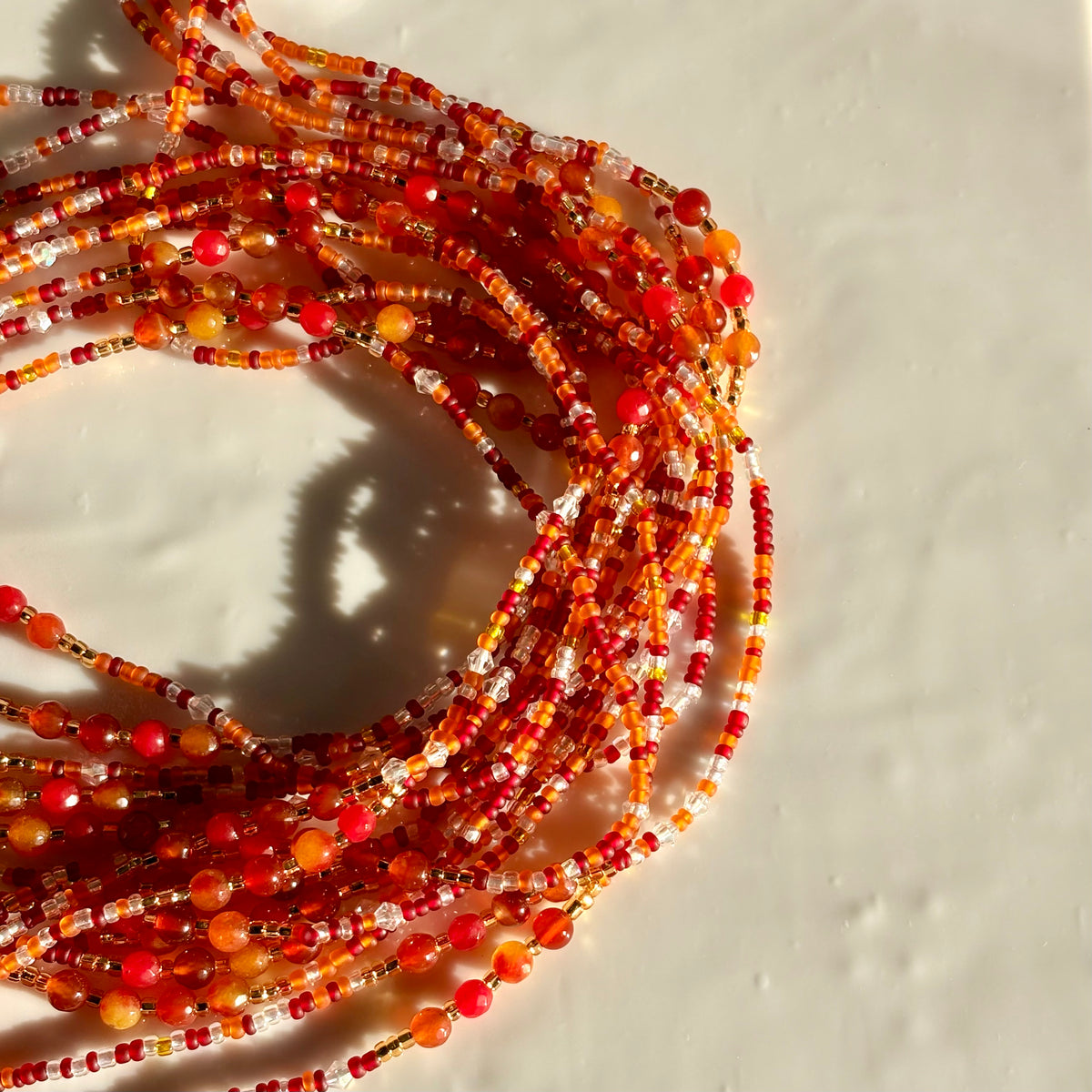 Bloom waist beads by Avionna Naturals, detail view 5