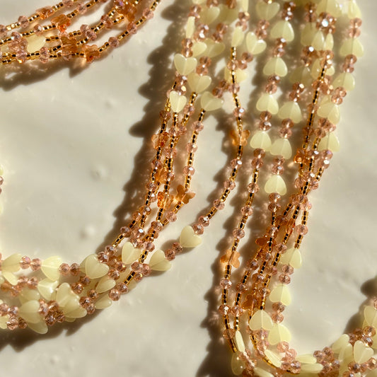 Warm Heart (Glow in the Dark) waist beads by Avionna Naturals