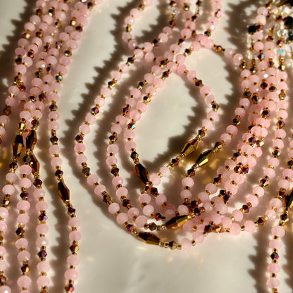 Rose Luster waist beads by Avionna Naturals, detail view 3