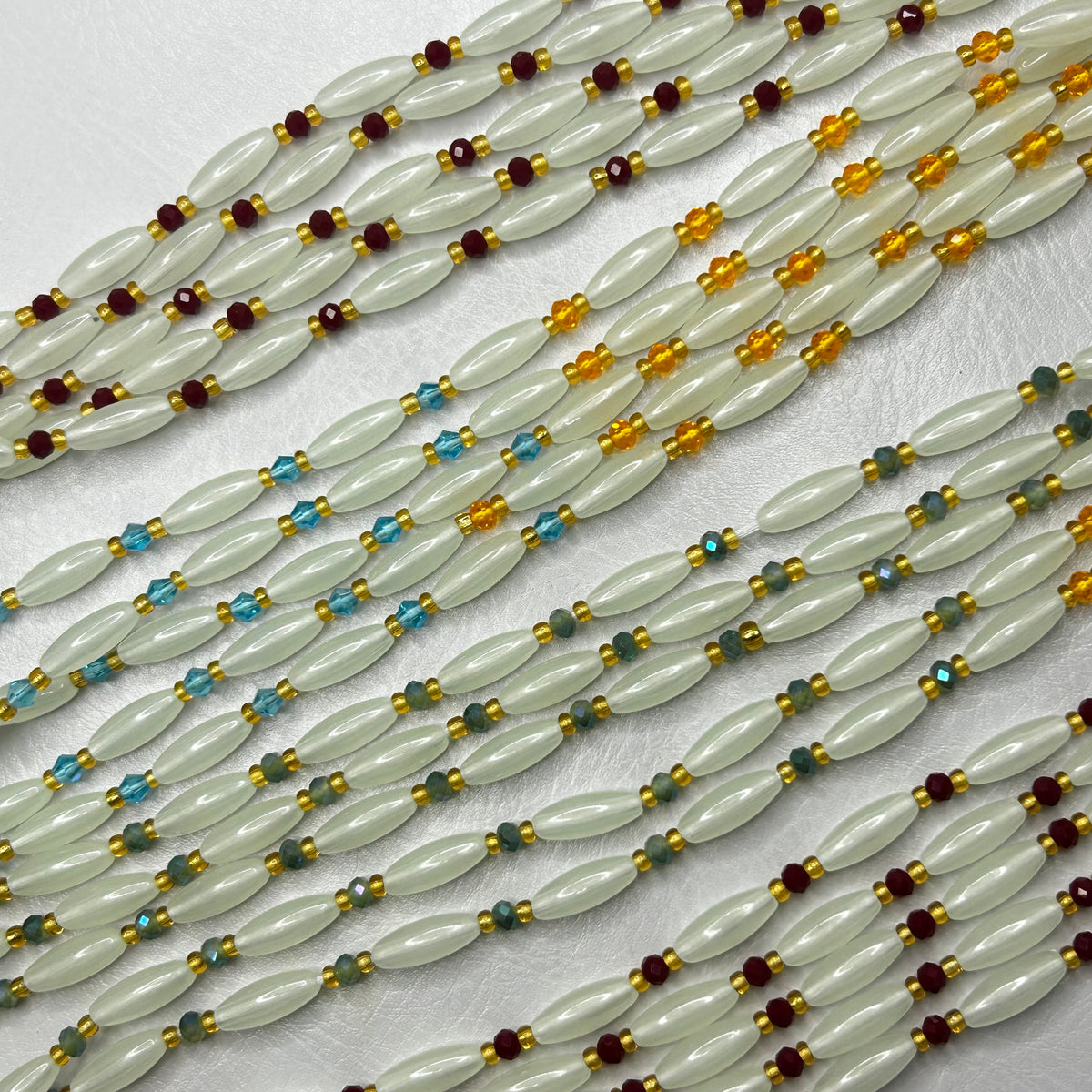 Trinity (Glow in the Dark) waist beads by Avionna Naturals