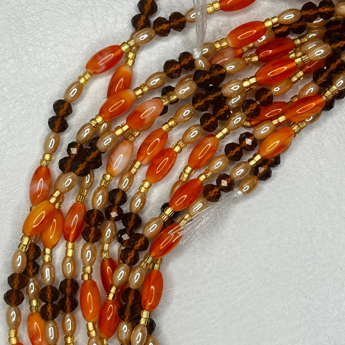 Burnt Suga waist beads by Avionna Naturals, detail view 2