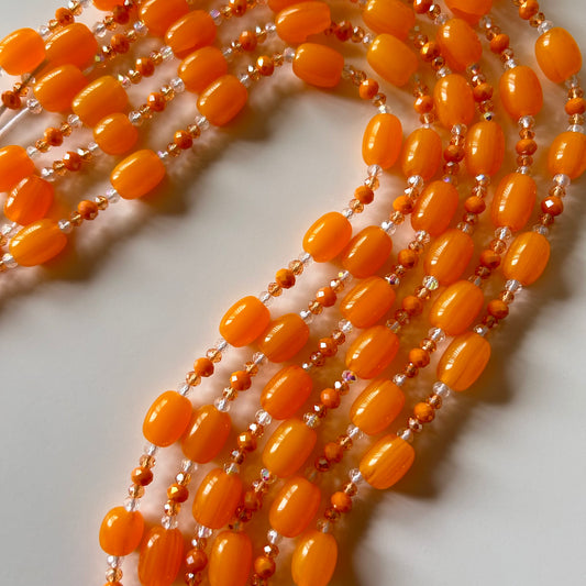 Tangerine waist beads by Avionna Naturals