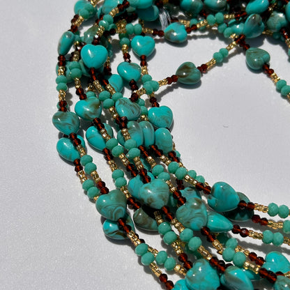 Heart of Gold waist beads by Avionna Naturals, detail view 5