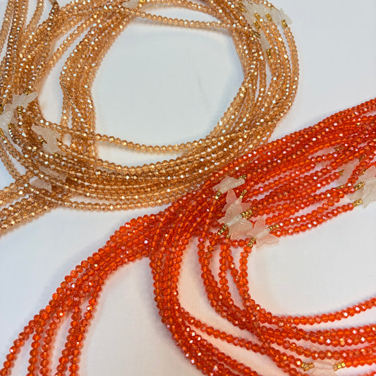 Golden Hour (Glow in the Dark) waist beads by Avionna Naturals