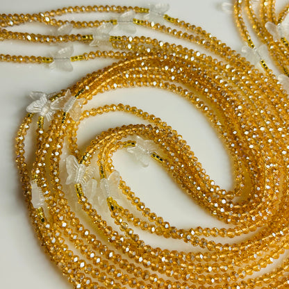 Golden Hour (Glow in the Dark) waist beads by Avionna Naturals, detail view 5