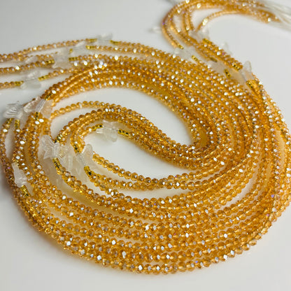 Golden Hour (Glow in the Dark) waist beads by Avionna Naturals, detail view 7