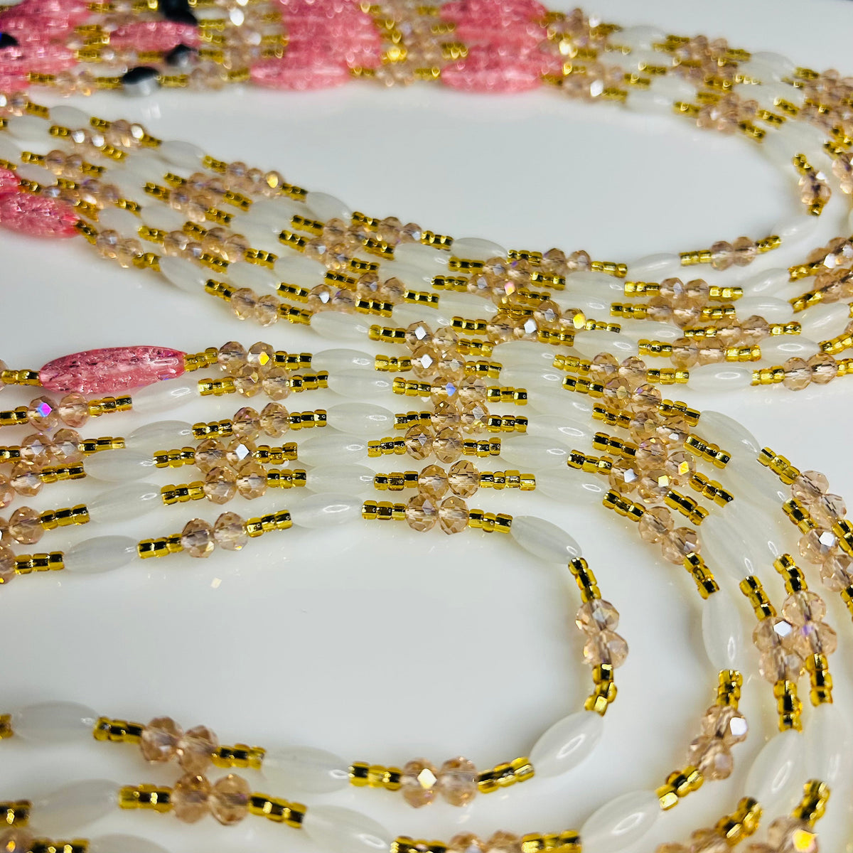 Delight (Glow in the Dark) waist beads by Avionna Naturals, detail view 4