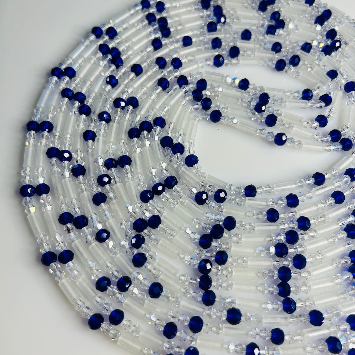 Aurora (Glow in the Dark) waist beads by Avionna Naturals, detail view 2