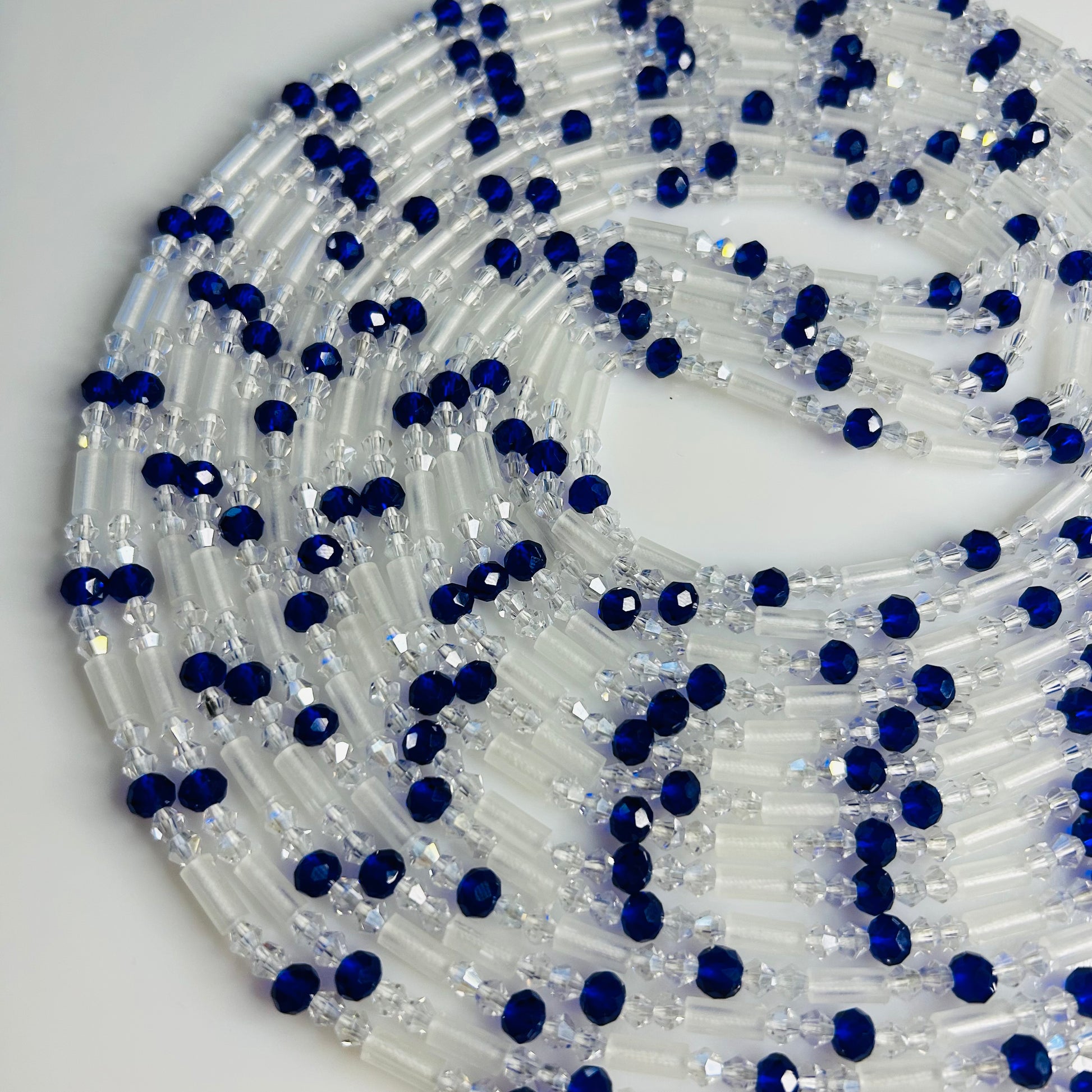 Aurora (Glow in the Dark) waist beads by Avionna Naturals, detail view 2
