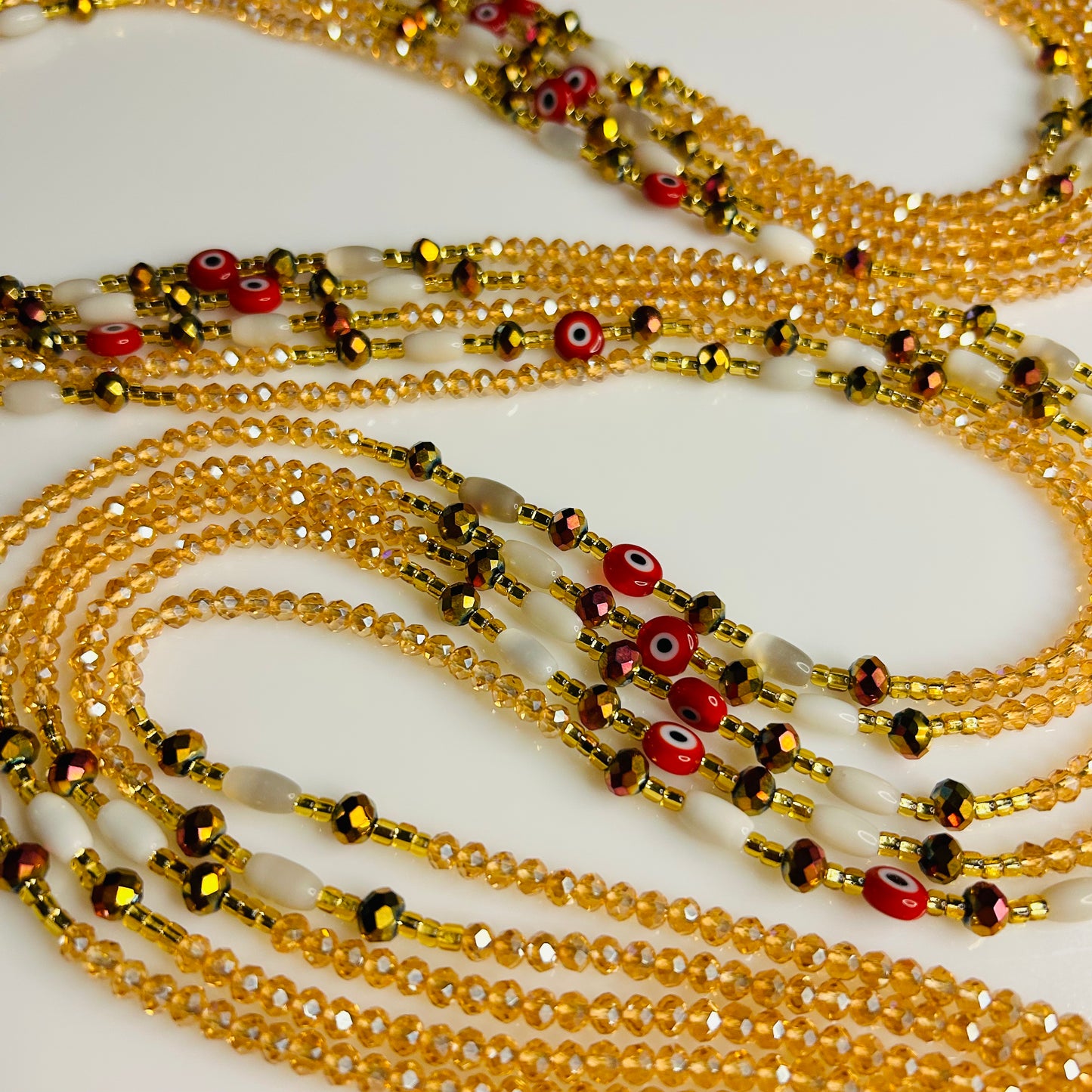 All Eyes Off Me waist beads by Avionna Naturals, detail view 3