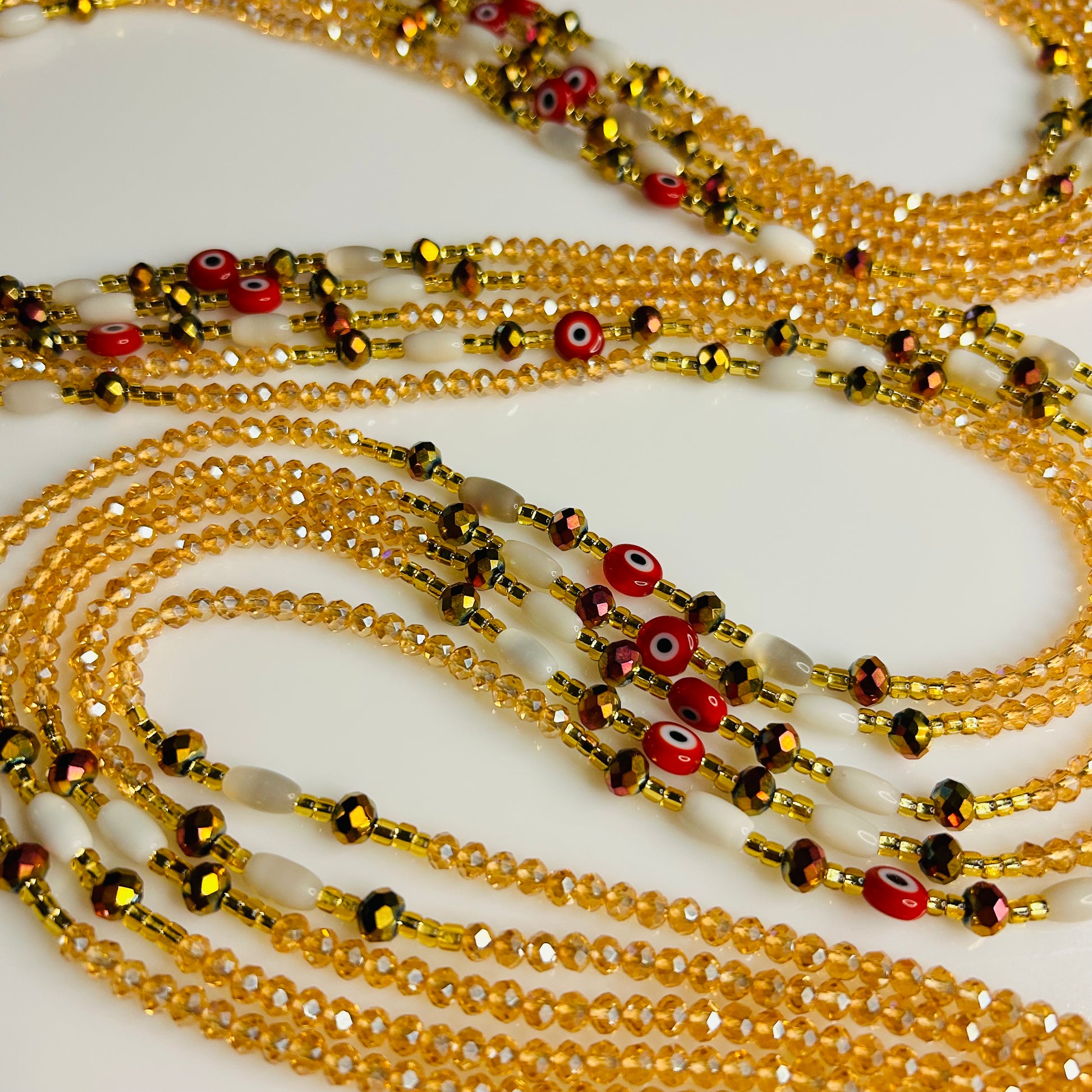 All Eyes Off Me waist beads by Avionna Naturals, detail view 3