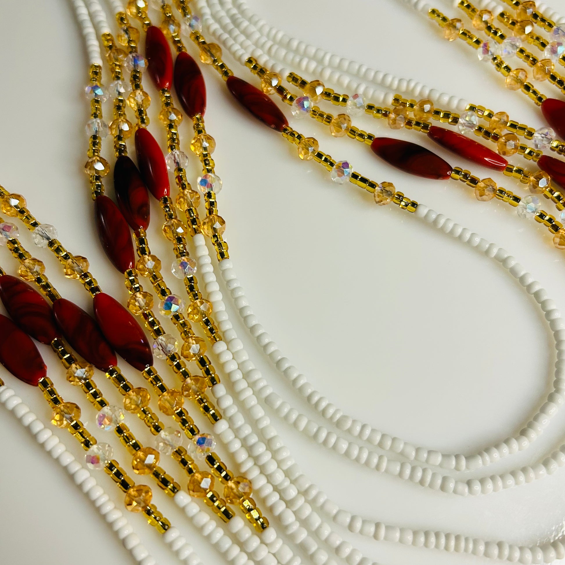 Ember waist beads by Avionna Naturals, detail view 3