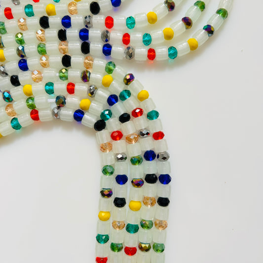 True (Glow in the Dark) waist beads by Avionna Naturals, detail view 2