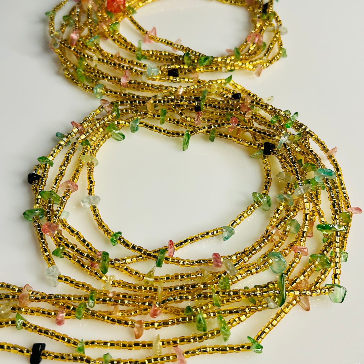 Stone Intentions waist beads by Avionna Naturals, detail view 3