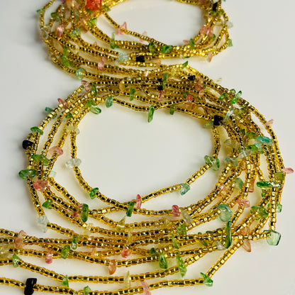 Stone Intentions waist beads by Avionna Naturals, detail view 3