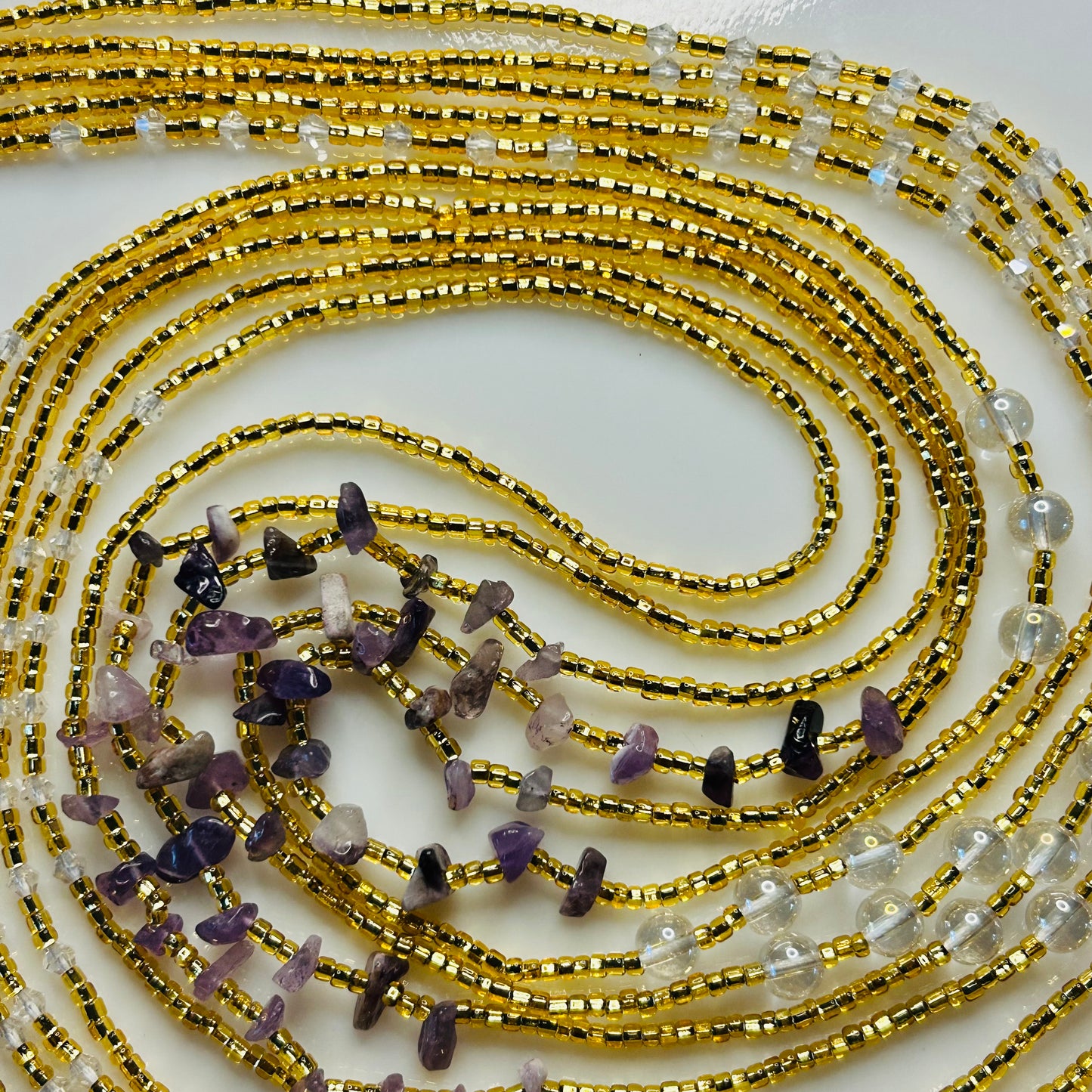 Stone Intentions waist beads by Avionna Naturals, detail view 12