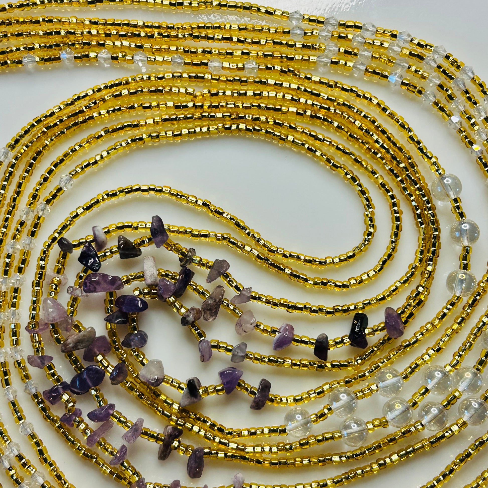 Stone Intentions waist beads by Avionna Naturals, detail view 12