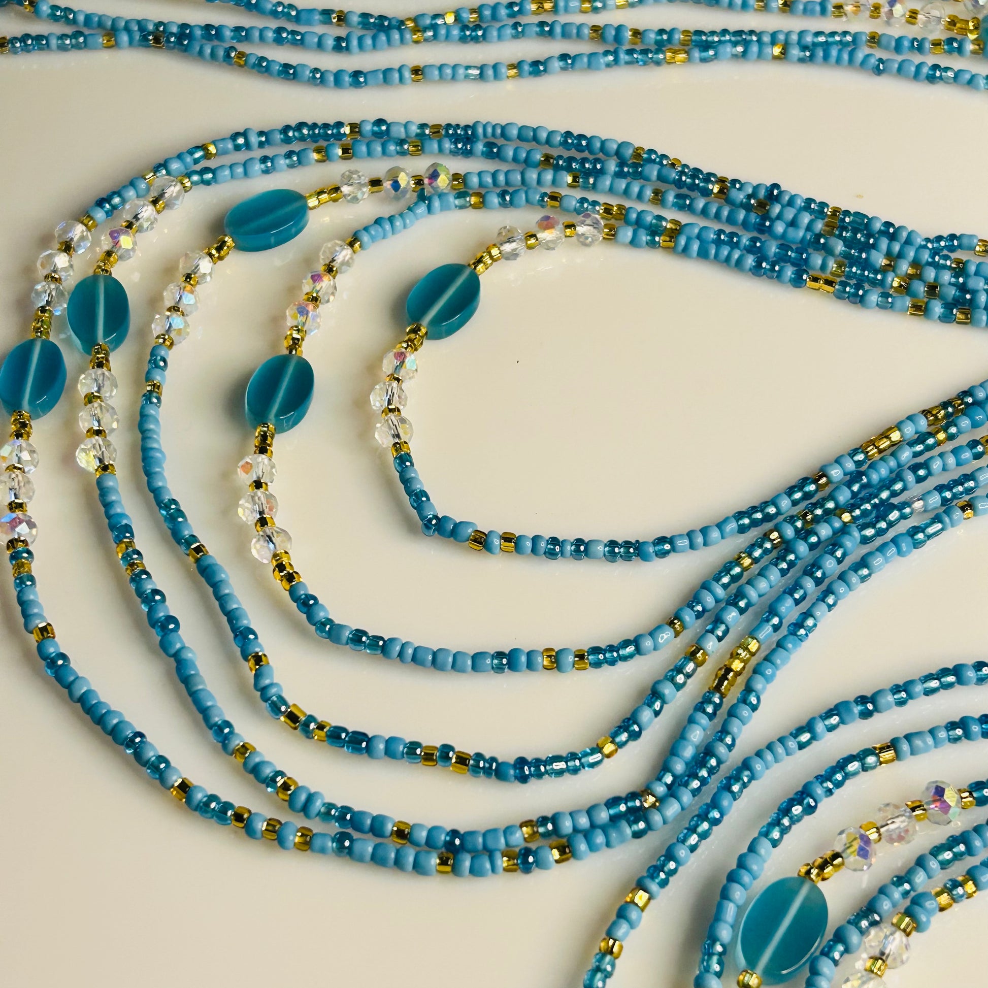 Astrid waist beads by Avionna Naturals, detail view 2