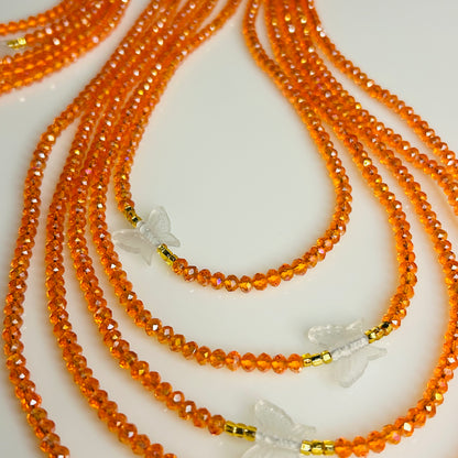 Golden Hour (Glow in the Dark) waist beads by Avionna Naturals, detail view 2
