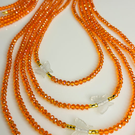 Golden Hour (Glow in the Dark) waist beads by Avionna Naturals, detail view 2