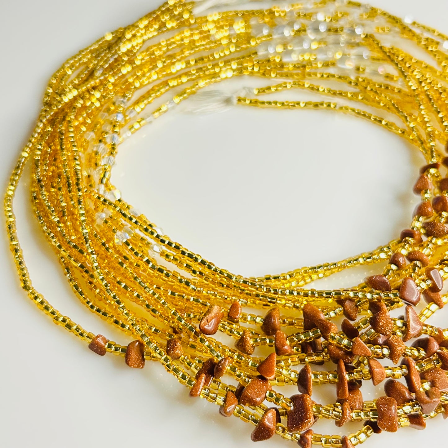 Stone Intentions waist beads by Avionna Naturals, detail view 8