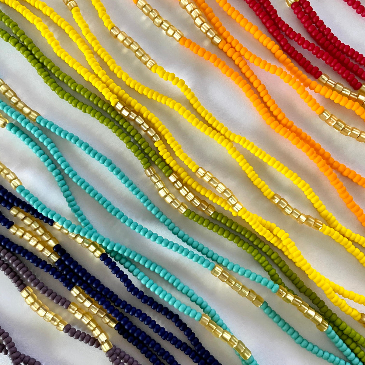 Chakra Set waist beads by Avionna Naturals