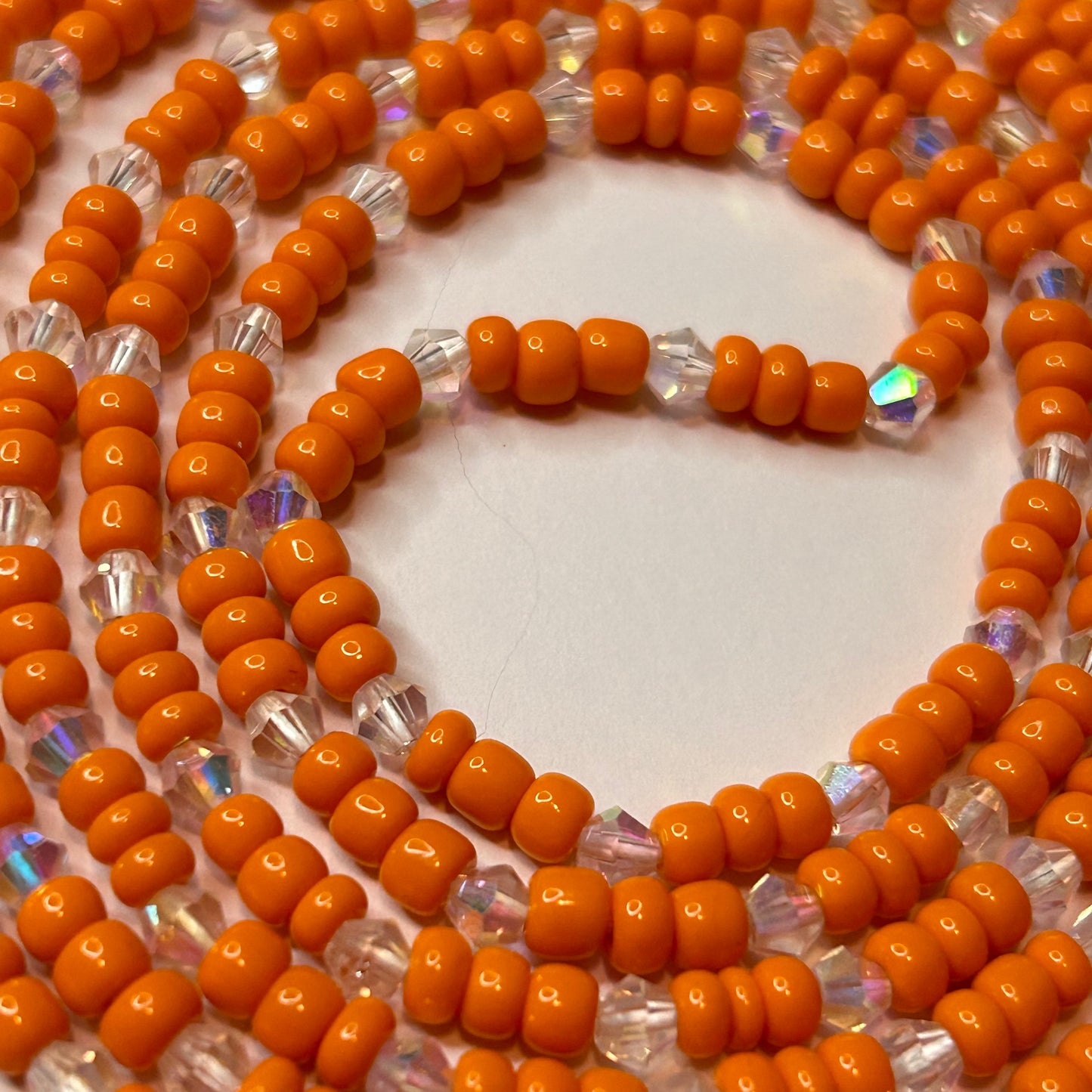 Marigold waist beads by Avionna Naturals