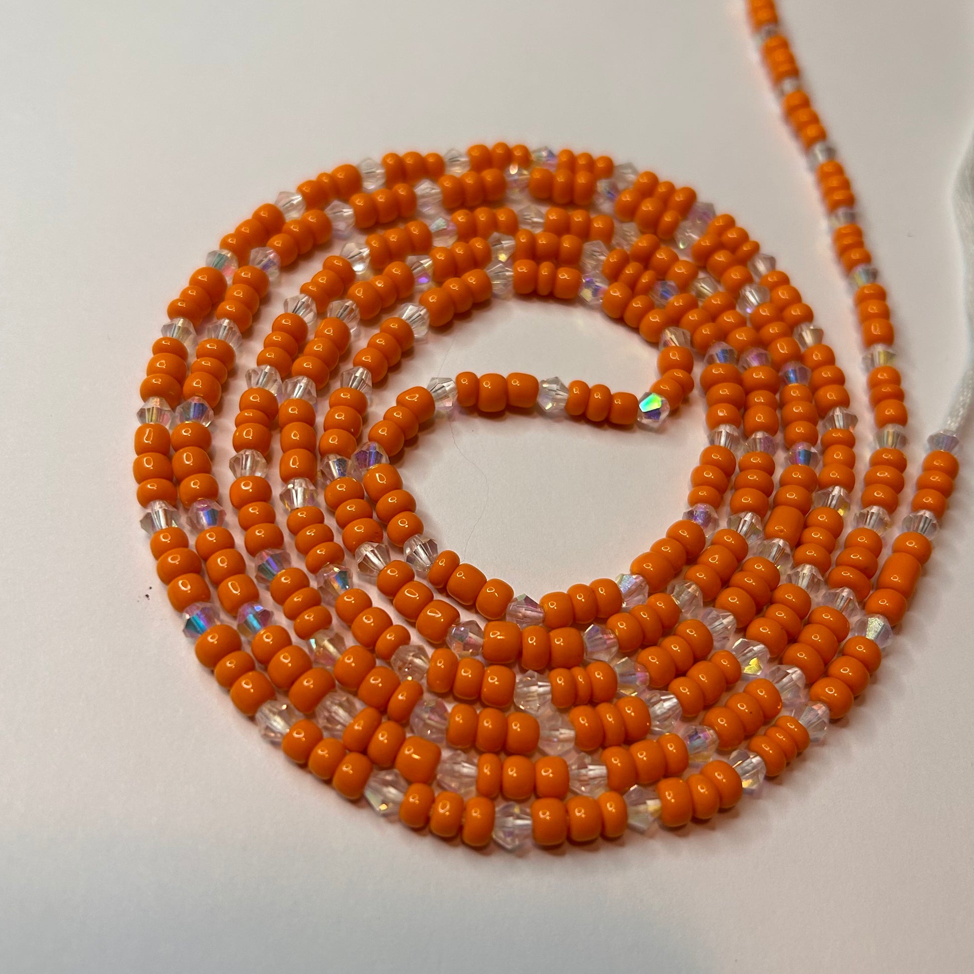 Marigold waist beads by Avionna Naturals, detail view 2