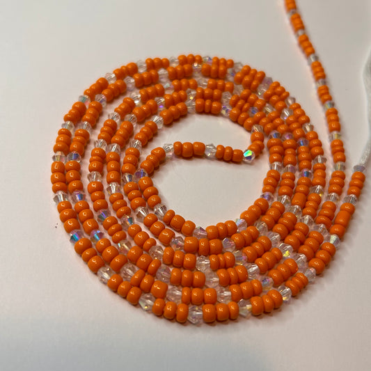 Marigold waist beads by Avionna Naturals, detail view 2
