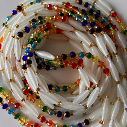 Chakra (Glow in the Dark) waist beads by Avionna Naturals, detail view 4